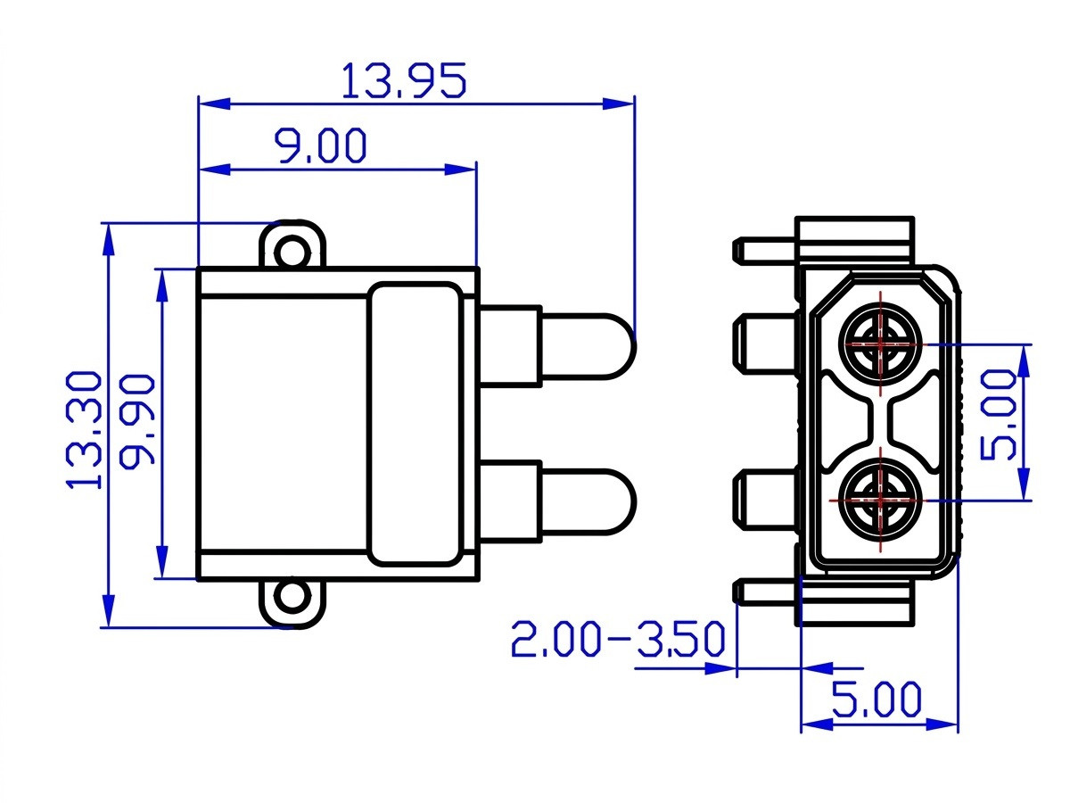 WTYK ZŁĄCZE KONEKTOR XT30 M DO PCB