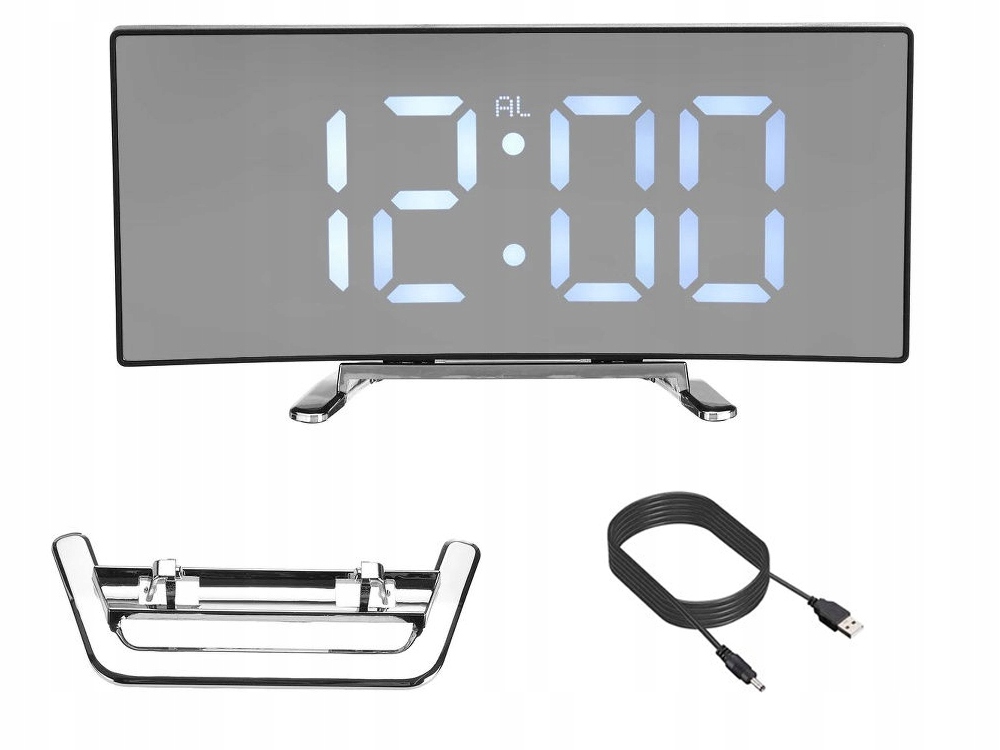 ZEGAR CYFROWY ELEKTRONICZNY BUDZIK LED TERMOMETR