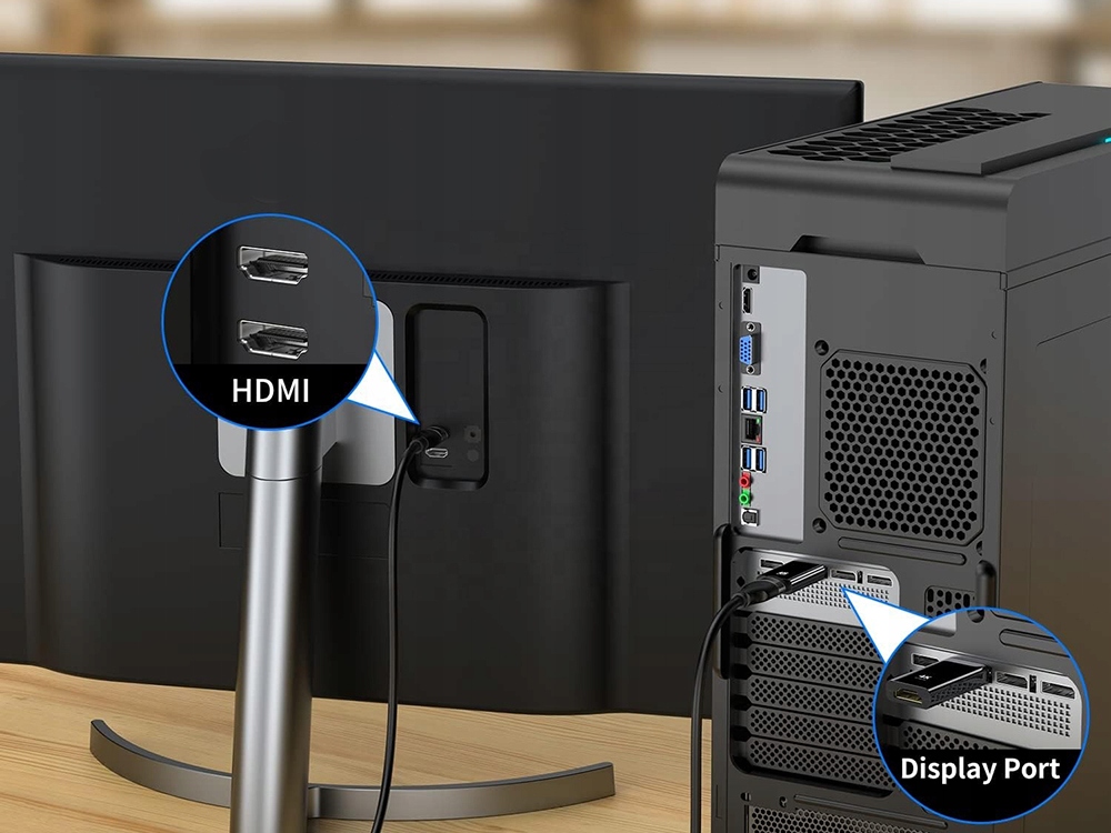 ADAPTER PRZEJŚCIÓWKA KONWERTER DP DisplayPort do HDMI 4K ULTRA HD