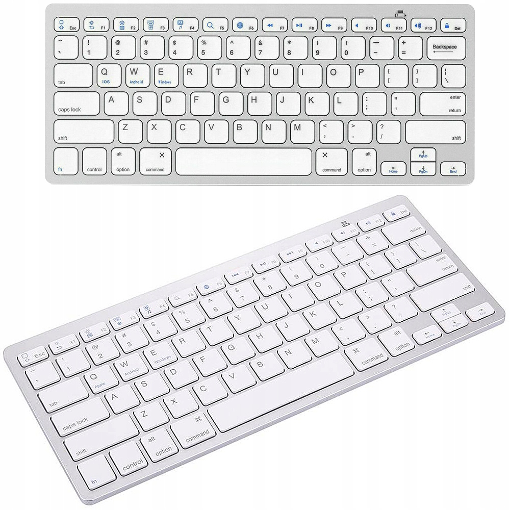 KLAWIATURA BEZPRZEWODOWA BLUETOOTH DO PC IPAD MAC MAŁA SLIM NISKOPROFILOWA