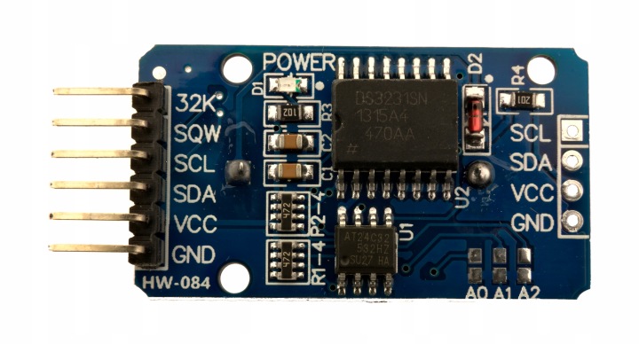 MODUŁ RTC DS3231 I2C – PRECYZYJNY ZEGAR CZASU RZECZYWISTEGO