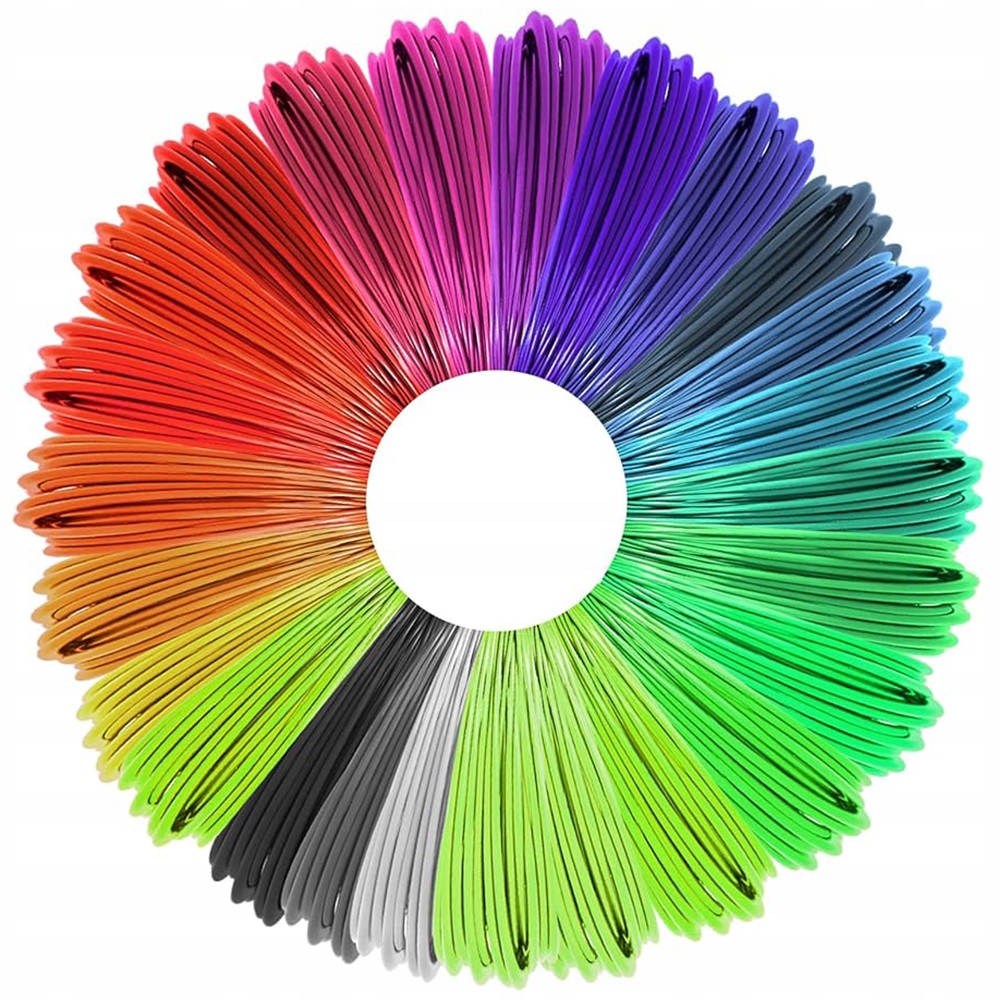 WKŁADY DO DŁUGOPISU 3D PLA FILAMENT 30 x 5 METRÓW 150 METRÓW