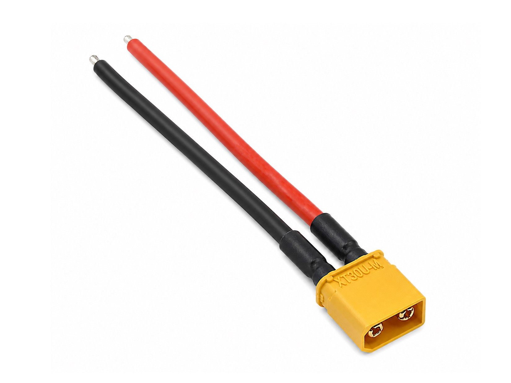 WTYK ZŁĄCZE XT30 MĘSKIE Z PRZEWODAMI 10CM 16 AWG