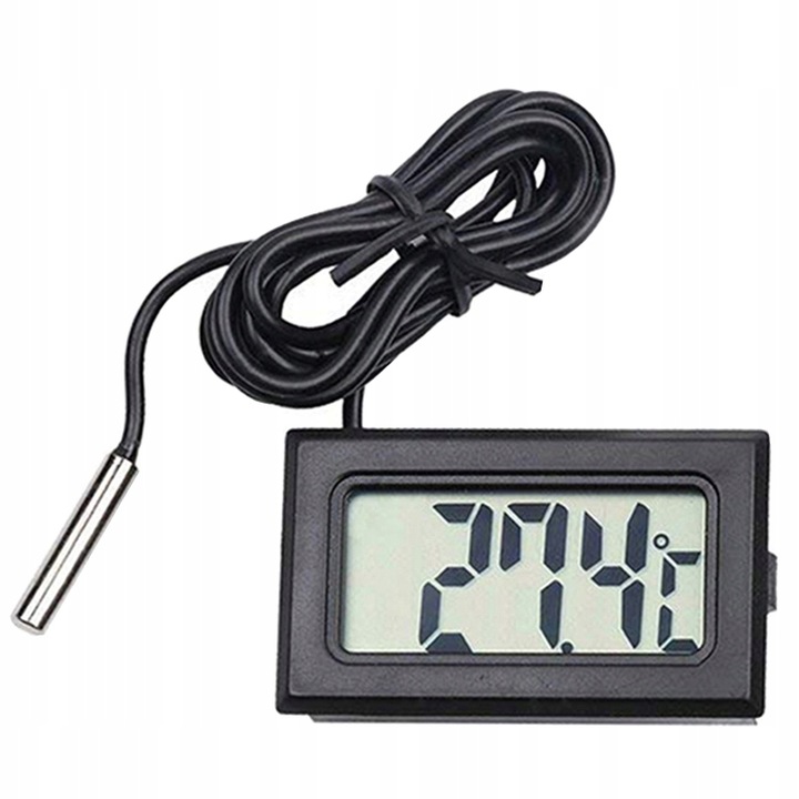 TERMOMETR ELEKTRONICZNY LCD Z SONDĄ T110 FY-10 L = 10 m