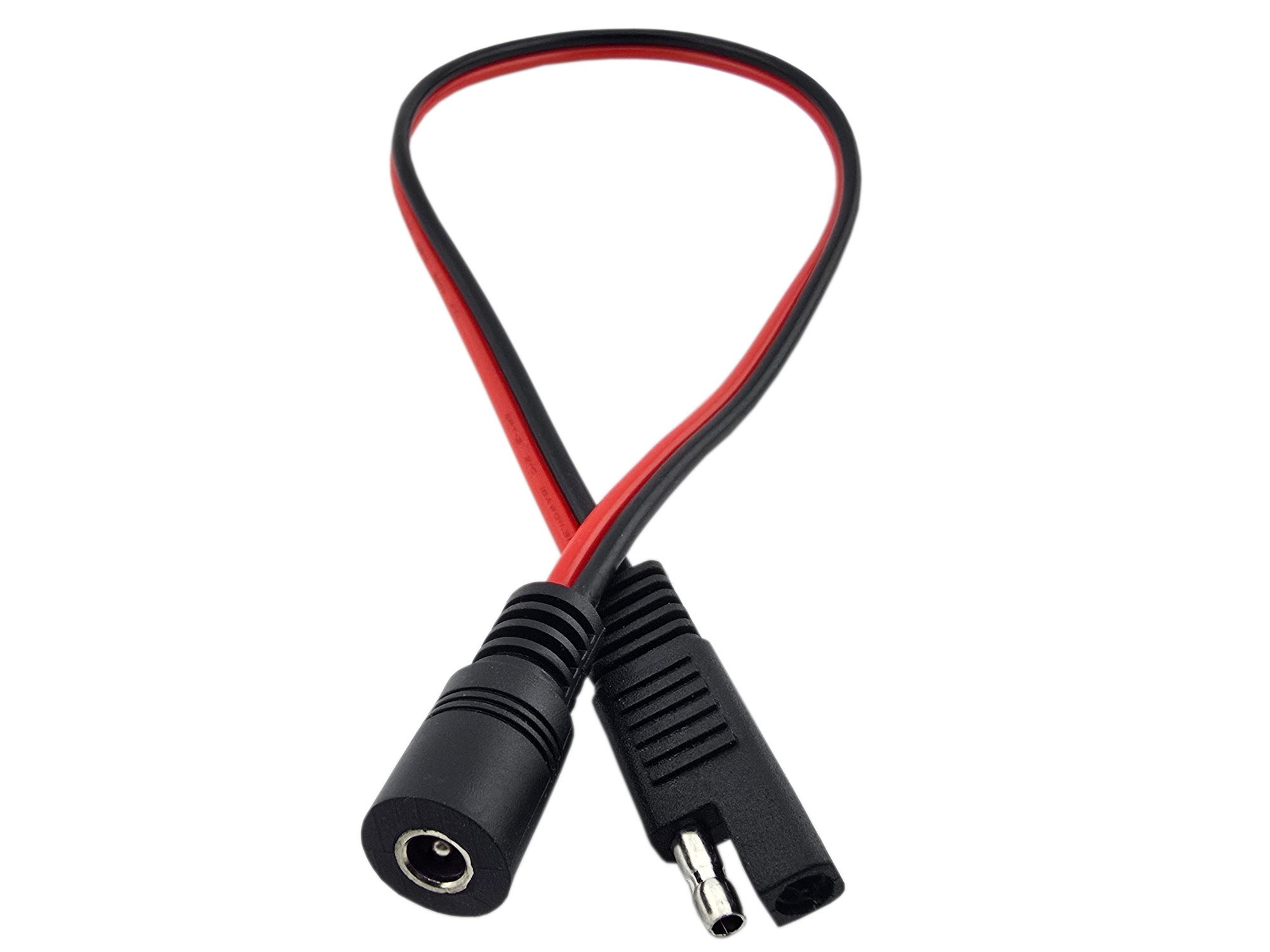 PRZEWÓD PODŁĄCZENIOWY SAE Z GNIAZDEM DC 2,1 / 5,5 30CM AWG14