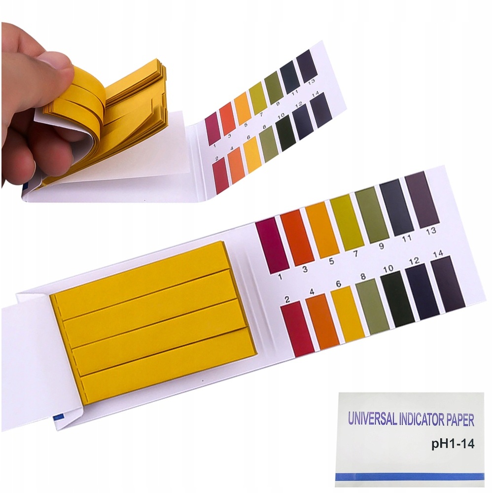 PAPIERKI LAKMUSOWE PASKI POMIAR PH 1-14 80 Sztuk