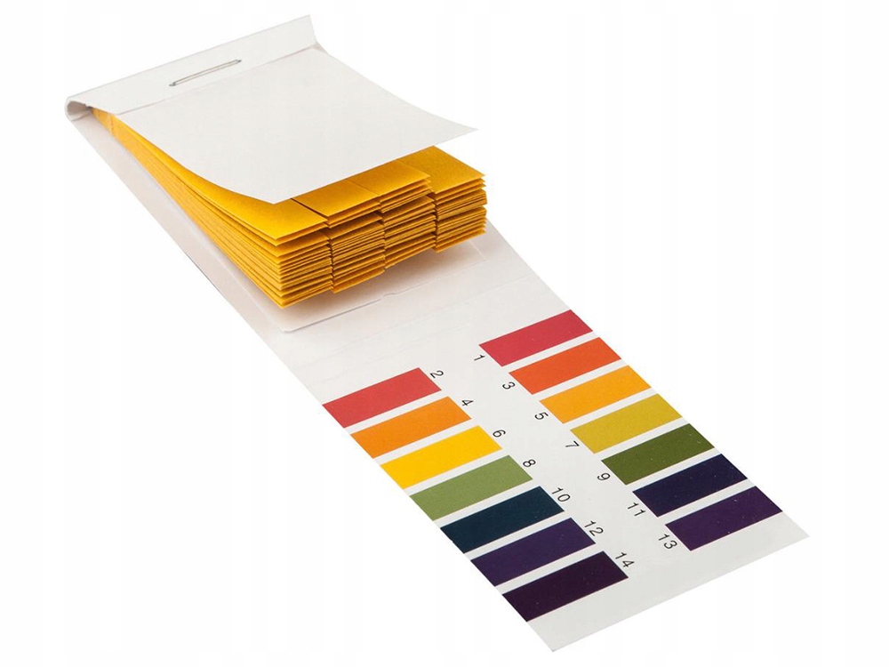 PAPIERKI LAKMUSOWE PASKI POMIAR PH 1-14 80 Sztuk