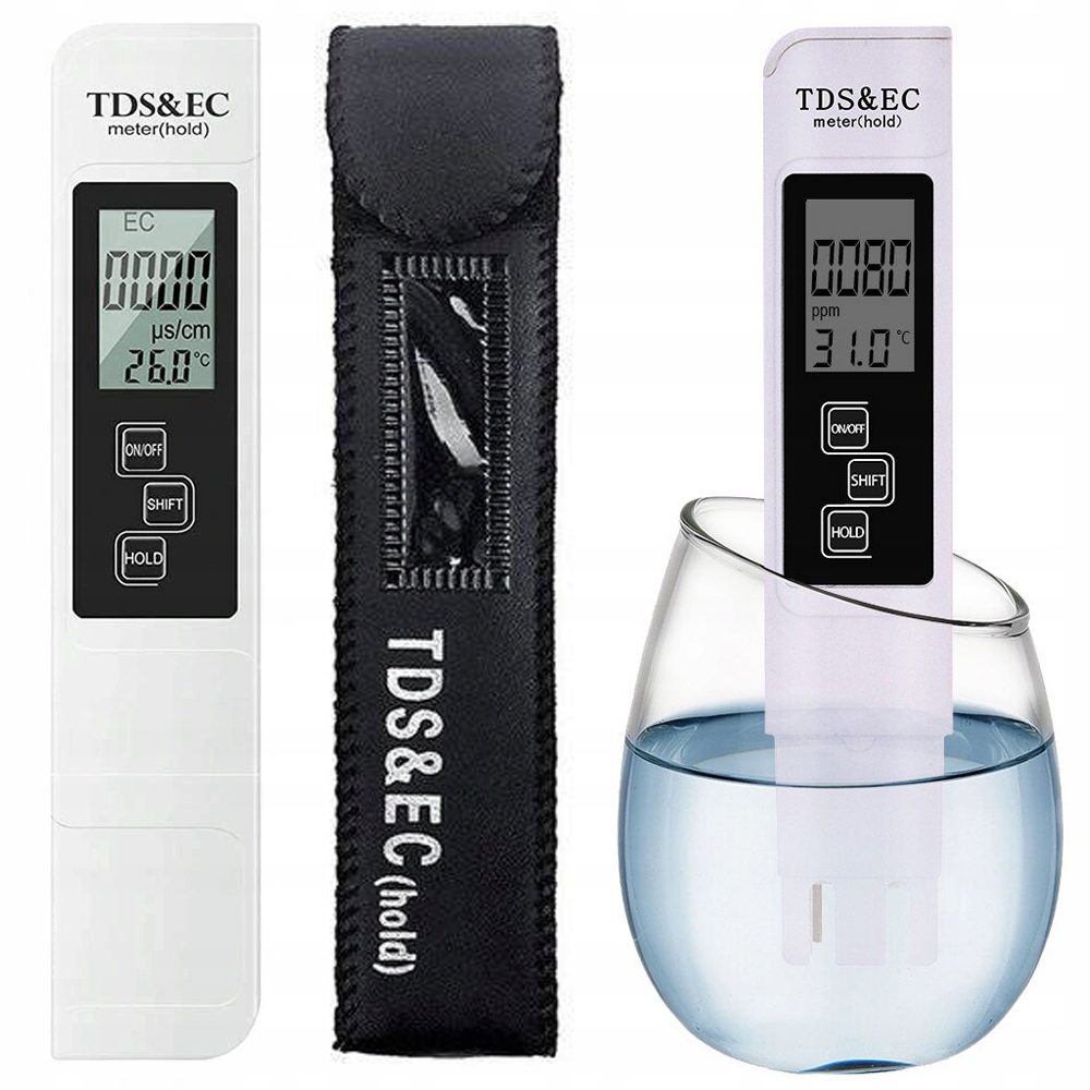 TESTER MIERNIK TWARDOŚCI WODY TDS EC OSMOZA TEMPERATURA