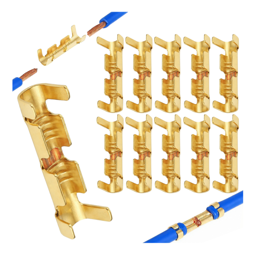 20 Sztuk NIEIZOLOWANY KONEKTOR ŁĄCZNIK PRZEWODÓW KABLOWYCH 0,3 – 1,5 MM