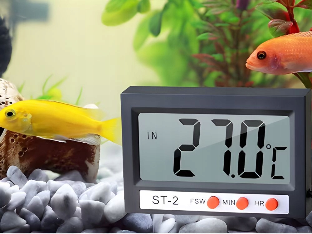 TERMOMETR CYFROWY Z SONDĄ DO AKWARIUM LODÓWKI TERRARIUM WODY PRZEWÓD 100 CM