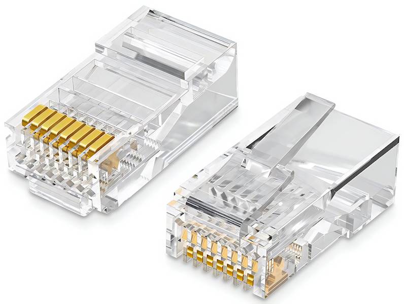 10szt. WTYK WTYCZKA INTERNETOWA SIECIOWA RJ45 8p8c NA PRZEWÓD 