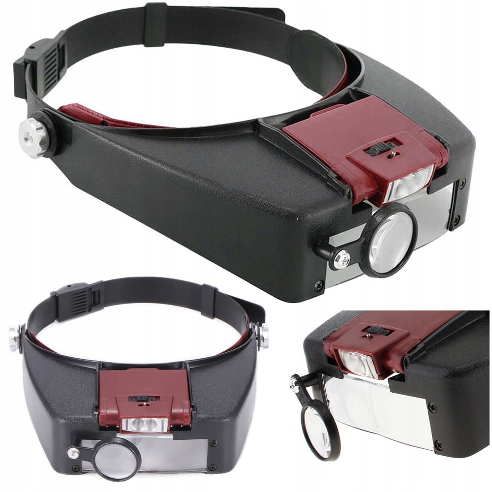 LUPA NAGŁOWNA Z PODŚWIETLENIEM x1,5; x3,0; x8,5; x10