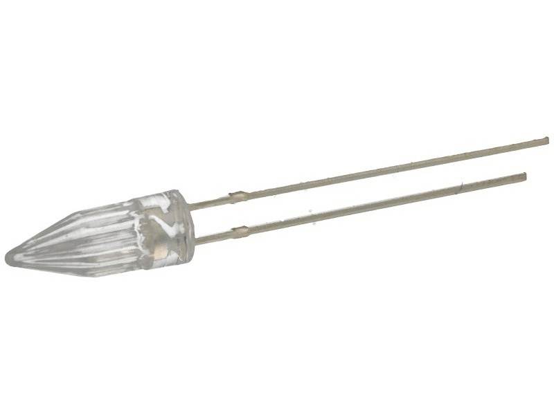 DIODA LED 5mm ZIELONA PRZEZROCZYSTA STOŻKOWA TNT    