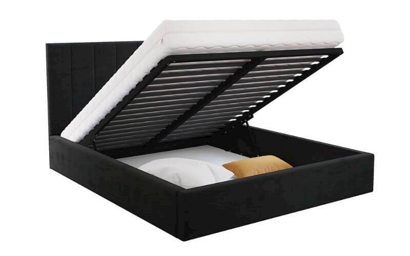 Łóżko: Colorado 140x200 (Paris Black) st.metal