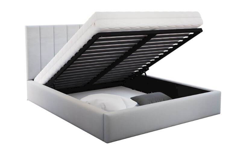 Łóżko: Colorado 120x200 (Paris Light Grey) st.meta