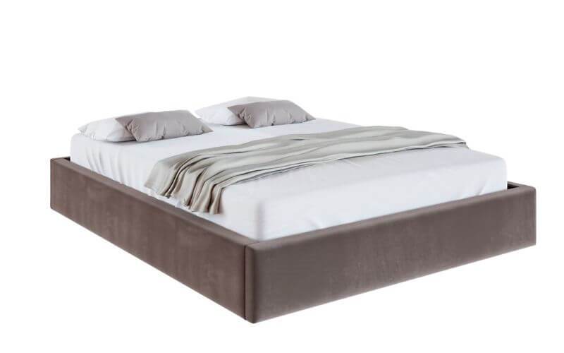 Łóżko: ORLANDO 180x200 (welur brązowy)