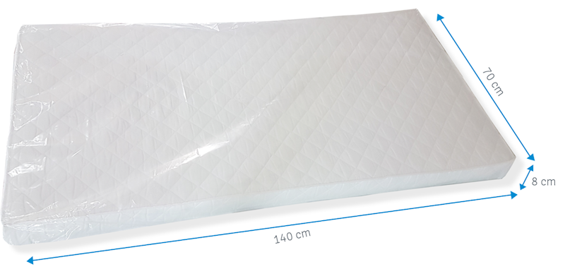 Materac pianka - kokos 140x70 cm KOMFORT