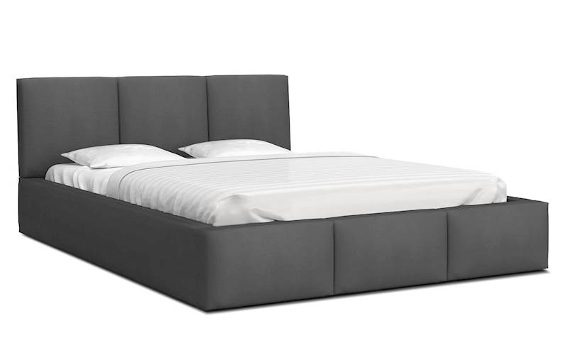 Łóżko: FRESIA 180x200 (welur grafit) stelaż metalowy
