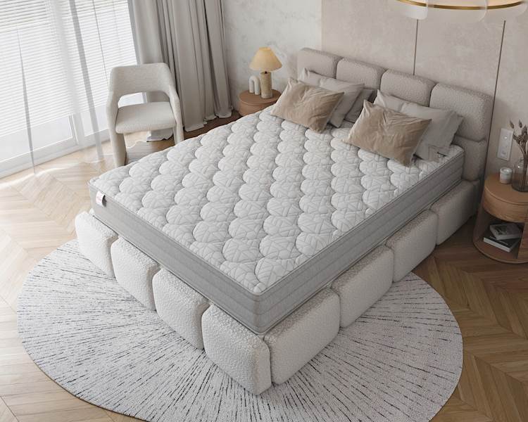 Materac AVELLINO 180x200 NANO JERSEY BORDER VISCO