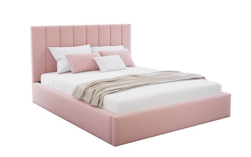 Łóżko: Colorado 140x200 (Paris Pink) st.metal