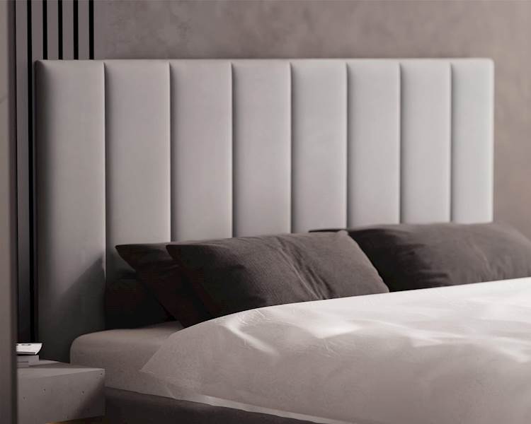 Łóżko: Colorado 120x200 (Paris Light Grey) st.meta