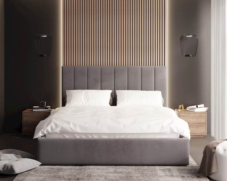 Łóżko: Colorado 120x200 (Paris Steel) st.metal