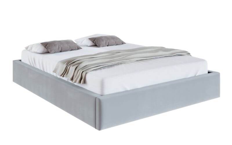 Łóżko: ORLANDO 140x200 (welur szary)