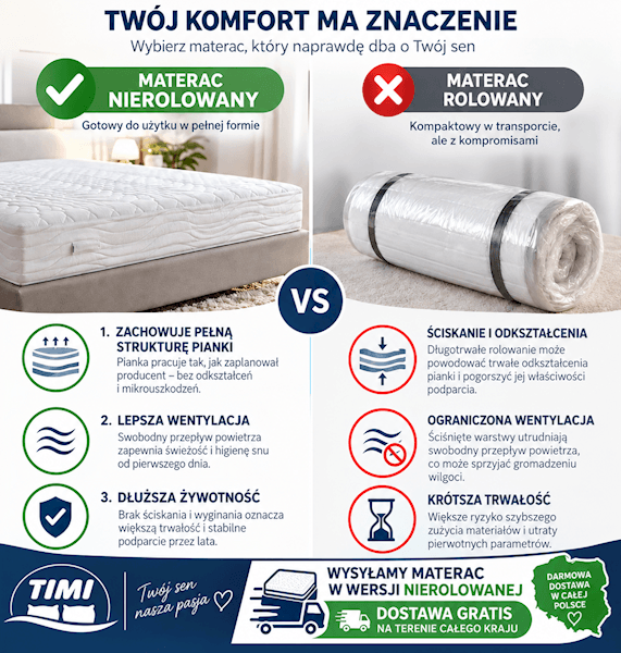 Materac piankowy Rock Plus H5/H5 (Aloe) 120x200
