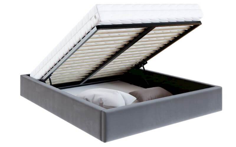 Łóżko: ORLANDO 120x200 (welur grafit)