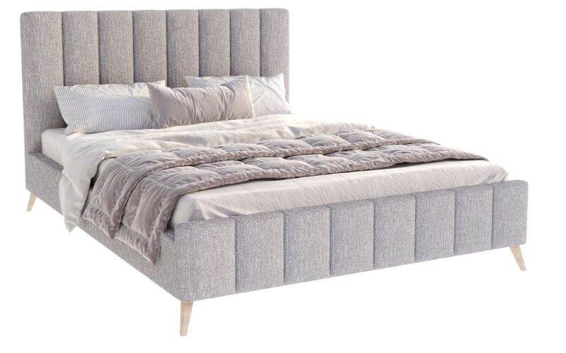 Łóżko: FRASCA 120x200 (boucle szary)