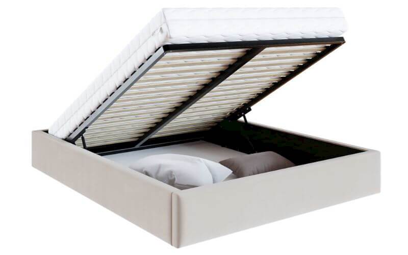 Łóżko: ORLANDO 140x200 (welur kremowy)