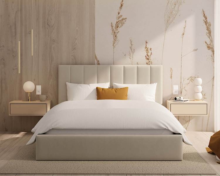 Łóżko: Colorado 120x200 (Paris Cream) st.metal