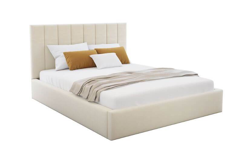 Łóżko: Colorado 140x200 (Paris Cream) st.metal