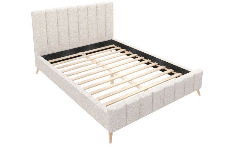 Łóżko: FRASCA 140x200 (boucle krem)