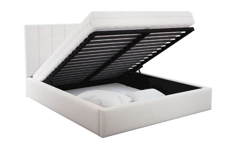 Łóżko: Colorado 160x200 (Paris White) st.metal