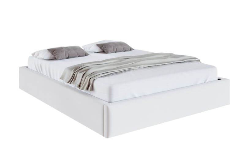 Łóżko: ORLANDO 140x200 (welur biały)