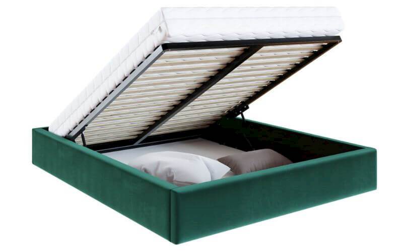 Łóżko: ORLANDO 120x200 (welur zieleń)