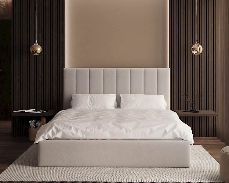 Łóżko: Colorado 140x200 (Paris Whitel) st.metal