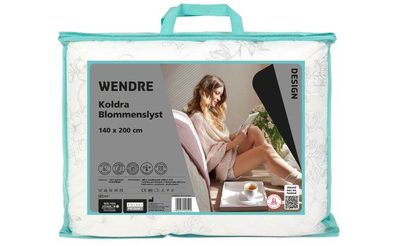 Blommenslyst - zestaw Kołdra 140x200 + 1 poduszka 