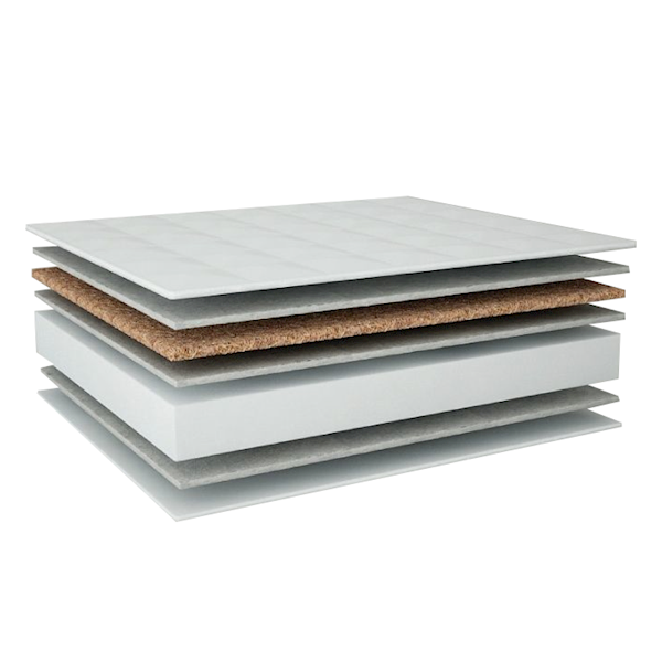 Materac pianka - kokos 140x70 cm KOMFORT