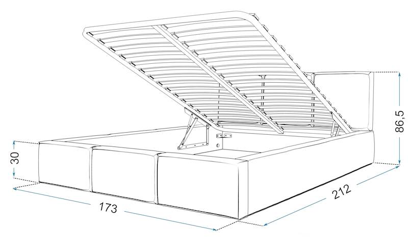 Łóżko: FRESIA 160x200 (welur kremowy) stelaż metalowy