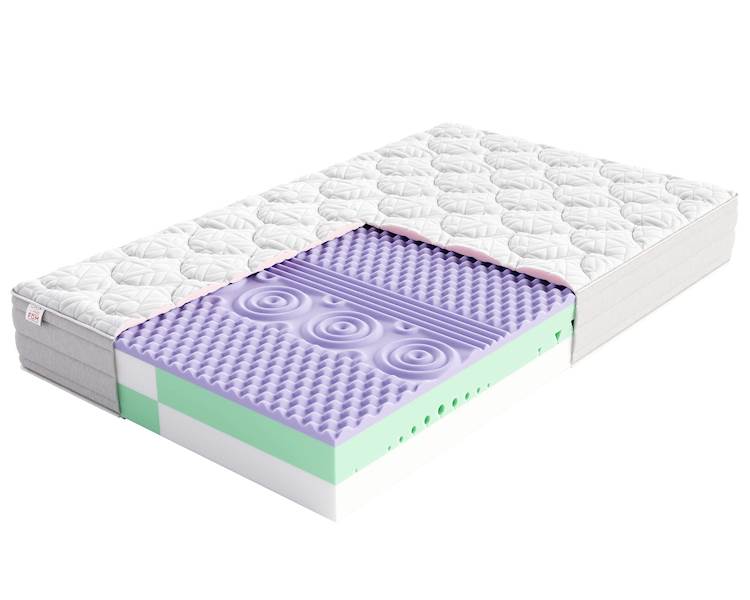 Materac AVELLINO 180x200 NANO JERSEY BORDER VISCO