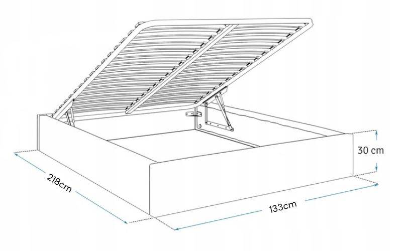 Łóżko: ORLANDO 120x200 (welur krem)