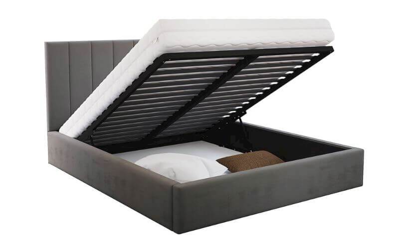 Łóżko: Colorado 140x200 (Paris Anthracit) st.metal