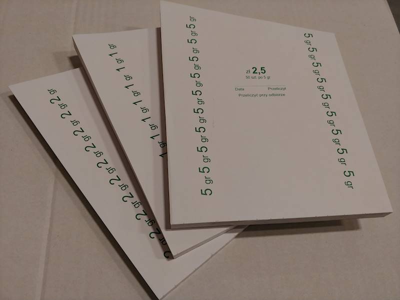 Papier rulonowy 5ZŁ-bloczek (100 szt.)