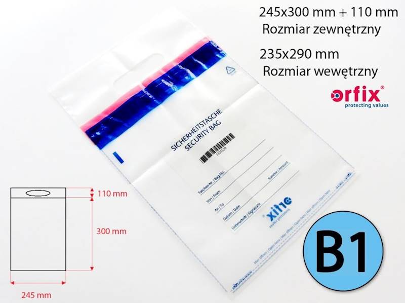 B1 Bezpieczna Koperta do bilonu 9 kg