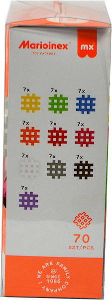 KLOCKI 70EL.WAFLE MINI MARI72