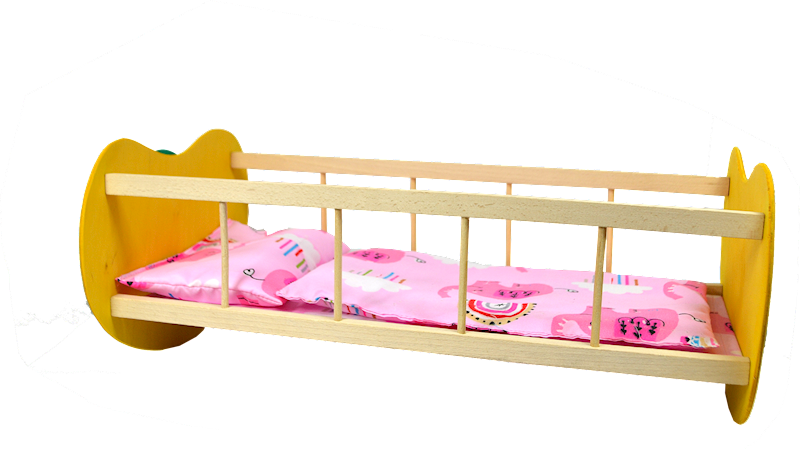 KOLYSKA DLA LALEK "JABLUSZKO" DREW01