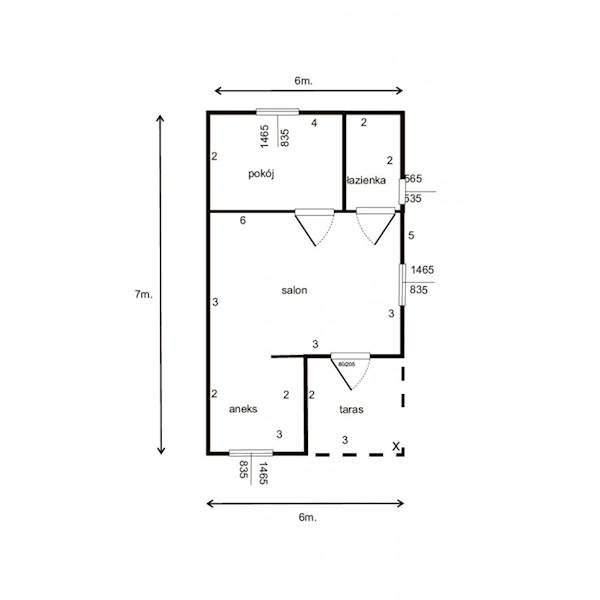 DOMEK ORLIK 600X700