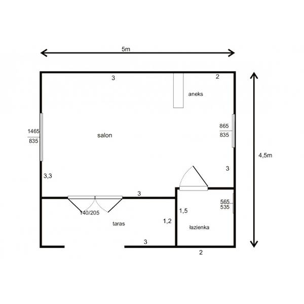 DOMEK BRYZA 500x450